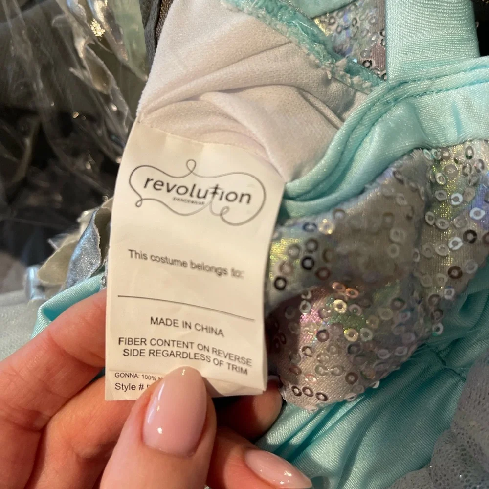 Revolution Shimmering Blue /silver and Purple Kids Costume